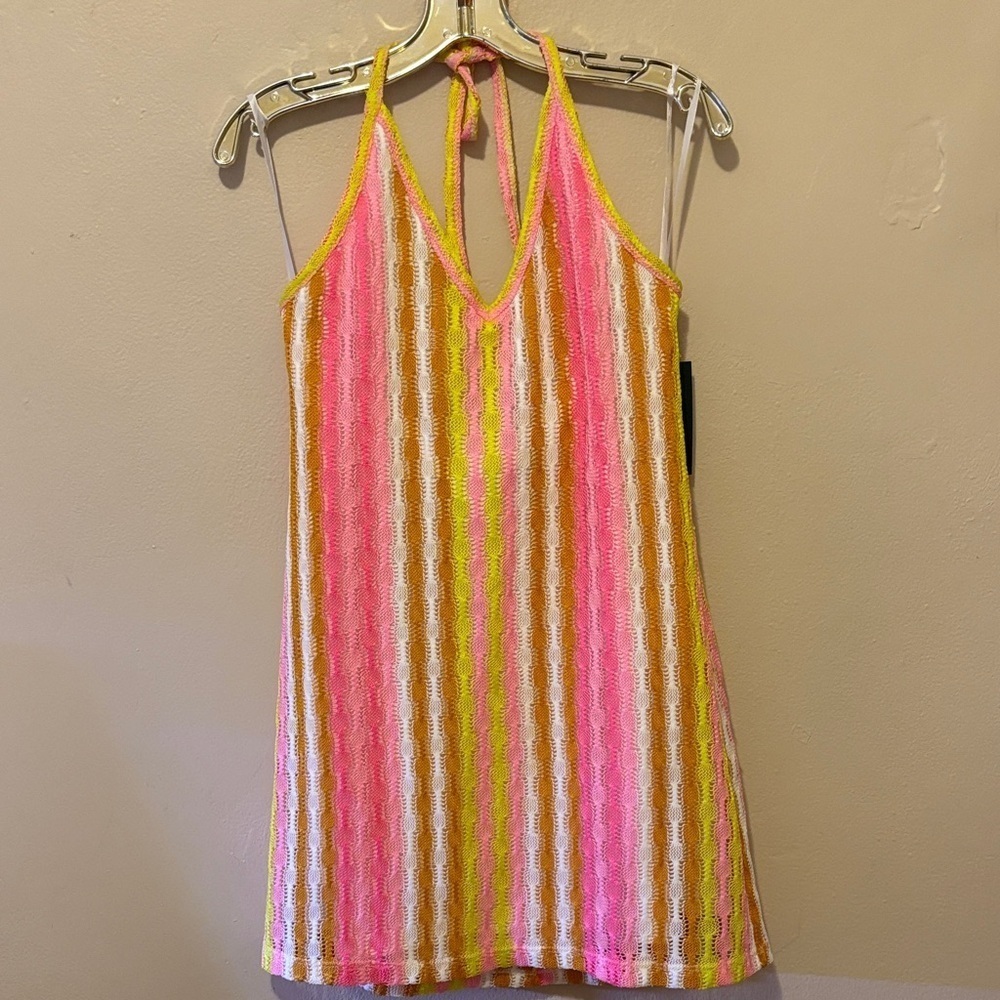 Wild Fable Pink and Yellow Striped Dress